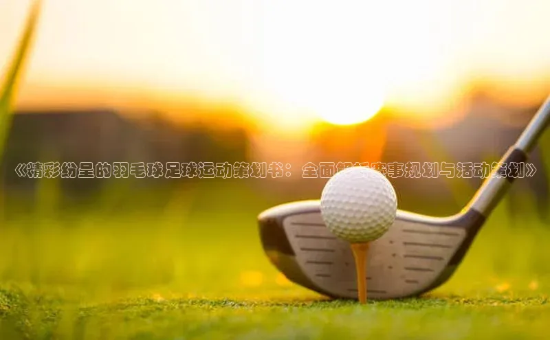 william威廉官网京东《精彩纷呈的羽毛球足球运动策划书：全面解析赛事规划与活动策划》